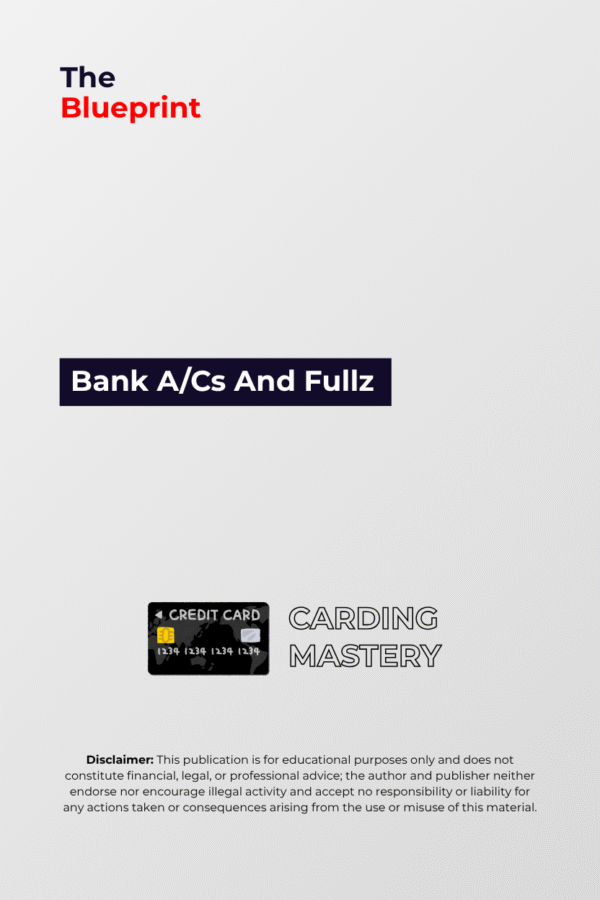 Carding Mastery! Opening Bank A/C With Fullz