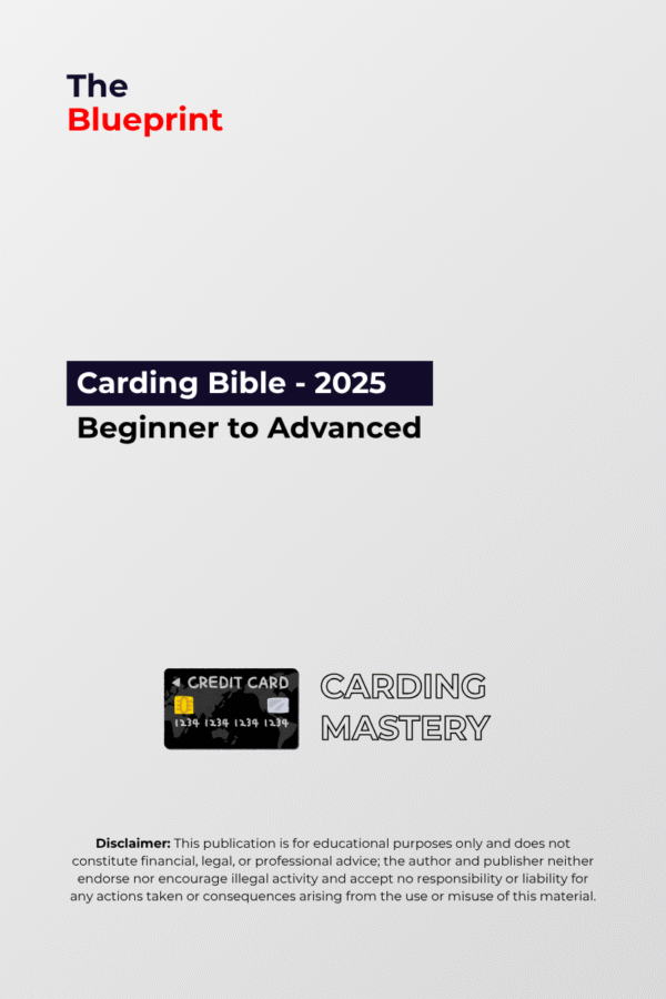 Latest Carding Mastery Bible 2025: Level Up or Stay Broke