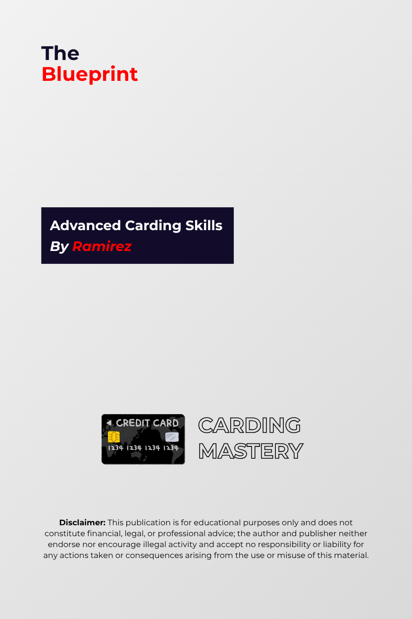 Carding Mastery! Advanced Carding By Ramirez